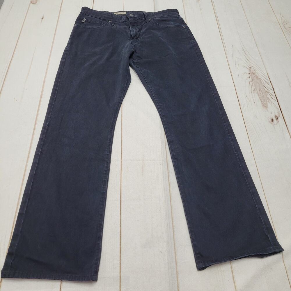 Adriano Goldschmeid the Protege black straight leg jeans hemmed regular 32